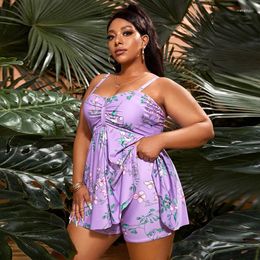 Women's Swimwear 2024 Plus Size Women Swimsuit Tankini Swimming Beachwear Bathing Suit High Waist Bikinis Set Mujer Swimdress 4XL