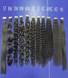 I Tip Human Hair Extensions Microlinks For Black Women Deep Curly Wave tape Hair 100Strands Lot6166604