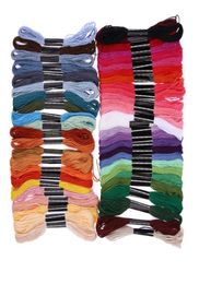 50 Colors Embroidery Thread Hand Cross Stitch Floss Sewing Threads Polyester Sewing String Floss Skeins Craft for Cross Stitch6042650