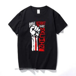 Fashion Mens Tshirt Rage Against The Machine T Shirt For Men Cotton Casual T-Shirt Tops Tee 240429
