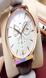 43mm Traditionnelle 83020000R Automatic Mens Watch Power Reserve 83020 Date Rose Gold Case Brown Leather Strap Watches Timezonewa8653655