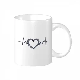 Mugs HeartPersonalized Mug Custom Text Po Name Gift Coffee Funny Day Ceramic