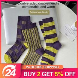 Women Socks Sock Preppy Style High Quality Material Versatile Womens Double Needle The Soft And Comfortable Female
