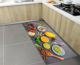 Carpets Modern Kitchen Carpet Entrance Doormat Home Bedroom Bedside Living Room Children Decoration Rug Hallway Bath AntiSlip Flo6115211