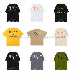 Clothing Designer Mens Gal Tee Depts T-shirts Black White Fashion Men Women Tees Letters T-shirt Brand T Shirt P3AM