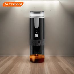 Wireless portable coffee machine household small rechargeable handheld espresso outdoor capsule Portable maker 240423