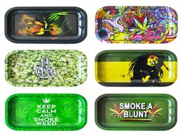 Rolling Tray Hand Roller 116quot63quot Metal Tobacco Tray herb grinder rolling paper smoke pipe9512154