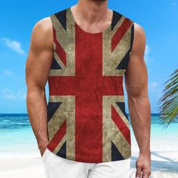 Men's Tank Tops Summer Independence Day 3D Digital Print Casual Holiday Street Hipsters Sleeveless Top Men T Shirts Pack V Neck