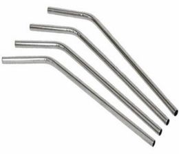 DHL 300pcslot Stainless Steel Straw Steel Drinking Straws 85quot 10g Reusable ECO Metal Drinking Straw Bar Drink6462325