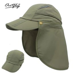 Summer Boy Girl Children Sun Cap Outdoor Kids UV Breathable Child Cool Hat Adjustable with Neck Protection Cloth Baseball Cap 240419