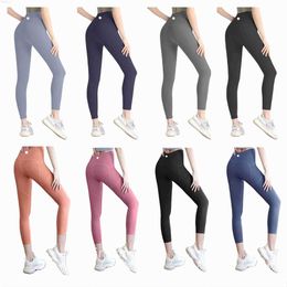 2024 LL Yoga pants Shorts Cropped pants lu align leggings Women Shorts suit Cropped xercise Fitness Wear Girls Running gym slim fit align pants Sports high elasticity