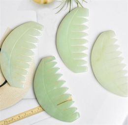 Jade Massage Comb Head Massager Hair Brush Gua Sha Board Stone Body Brushes Scalp Massaging Meridian Treatment276c4161040