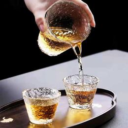 Teaware Sets High Quality Hammer Glass Tea Set Japanese Teapot Chinese Kung Fu Tea Ceremony Mugs Coffee Cups Glass Mug Gaiwan Teaware Pot