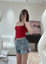 Women's Jeans Fashionable And Trendy Avant-garde Washed Ground White Rolled Edge Denim Shorts
