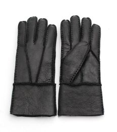 Whole Brand Mens Fashion Fur Leather Gloves Winter Warm Wool Gloves Windproof Multi Colours Choices3593752