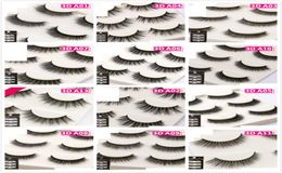 3D Mink Eyelashes Lashes 21 Styles Handmade Thick Long False Eyelashes Fake Eye Lash 3 Pairs Beauty Tools7729172