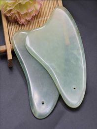 High quality Natural Jade Guasha Board Scraching Facial Eyes Scraping Gua Sha SPA Massage Tool Health Care Beauty Acupoints Plate 2821998