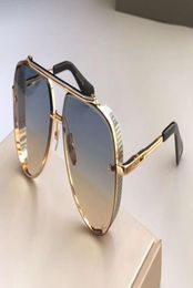 Metal Gold Pilot Sunglasses Green Shaded gafas de sol Men Fashion Sunglasses Shades New with case8167755