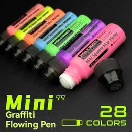 Markers 20ml Mini Graffiti Flow Pen Signature Pen with Round Tip Waterproof Mark and Ink Art Supplies Fluorescent Painting PenL2405