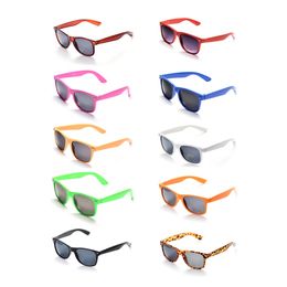 Lovatfirs 10 Pack Sunglasses for Party Women Men Kids Multicolor UV Protection Black White Green Red Pink 240417