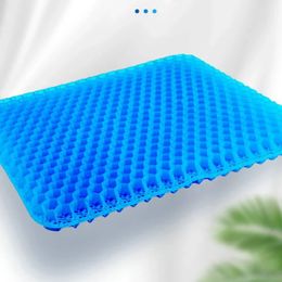 Cushion Office Sedentary Silicone Butt Cushion Car Cool Seat Summer Ice Cushion Japanese Honeycomb Gel Cushion 240425