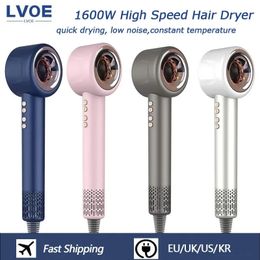 1600W Electric Hair Dryer High-Speed Blow Dryer With Diffuser Low Noise Constant Temperature Hair Care Quick Drying Hairdryers 240429