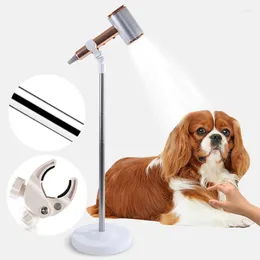 Dog Apparel Pet Hair Dryer Bracket 360 Degrees Rotatable Cat Grooming Height Adjustment Holder Pets Clothes Drying Fixing Frame