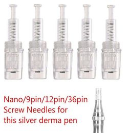 Replace 912243642Nano NC260 Micro Needle Cartridges Screw Tips for Rechargeable Derma Pen Dr Pen Anti Spot Skin Rejuvenation9177309