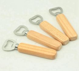 Wooden Handle Bottle Openers Stainless Steel Corkscrew Beer Opener ZZA33844803208