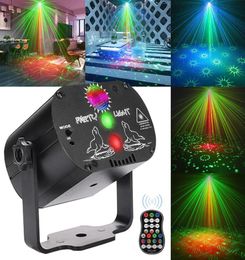 60 patterns Mini DJ Disco Light Party Stage Lighting Effect Voice Control USB Laser Projector Strobe Lamp for Home Dance Floor4771949