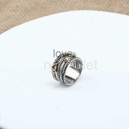 Rings Twisted Women Braided Designer Men Fashion Jewellery for Cross Classic Copper Ring Wire Vintage X Engagement Anniversary GiftZ2TH