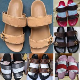 2024 Designer Sandals brand women Slippers sandal fashion room shoes womens casual beach thick soled black shoemaker luxury slide 35-45