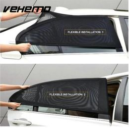 2Pcs Car Window Cover Sunshade Curtain UV Protection Shield Sun Shade Visor Mesh Solar Mosquito Dust Protection Carcovers New2874727