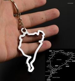 Keychains Universal Keychain Nurburgring Racewayr Spafrancorchamps Jewelry Car Decoration Keying Chain Interior Accessories Enek26647861