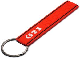 Cool Silicone GTI Logo Emblem Badge Car Keychain Key Ring for VW Golf MK2 MK3 MK4 MK5 MK6 MK7 Polo Car Styling Auto Accessories1436848