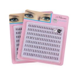 10D20D Individual Knotted Flare Cluster Eyelashes UltraThick Natural Long Eyelashes Extension Handmade Beauty Eye Makeup Tools2275354