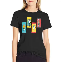 Women's Polos JJK Squad & Sensei T-Shirt Women T-shirts Dress For Plus Size Cotton Cute