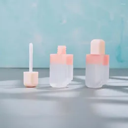 Storage Bottles Lip Glaze Packaging Material Pink Tube DIY Gloss Container Bottle Makeup Supplies 5ML