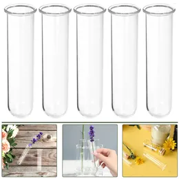 Vases Glass Test Tube Hydroponics Vase Plant Terrarium Bottles Container Flower Holder Tabletop Bonsai Decorations