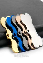 20pcs cat dog ID tag dog Personalized Stainless steel Collar bone pet Charm Pet name pendant Bone Necklace Collar Puppy plate 20111389144