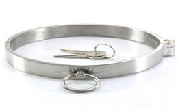 Lockable Stainless Steel Metal Collar Restraints Bondage Slave In Adult Games For Couples Fetish Sex Toys For Women And Men Gay4845214