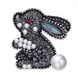 Brooches Faux Pearl Rhinestone Inlaid Brooch Pin Women Shirt Collar Badge Jewellery Decor Accessory Valentine's Day Present