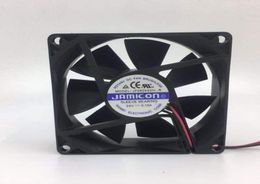 For Jamicon JF0825S2HR DC 24V 015A 80x80x25mm 2wire Server Cooling Fan4324359