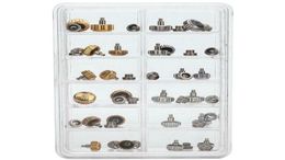 40PCS Watch Crowns Watch Waterproof Replacement Assorted Repair Tools with Box247o2164054