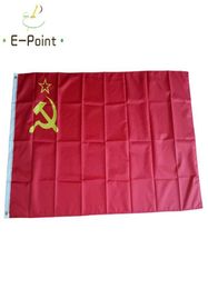 USSR Flag Communist Soviet Union Hammer Banner 35ft 90cm150cm Polyester Banner Decoration flying home garden flag7799608