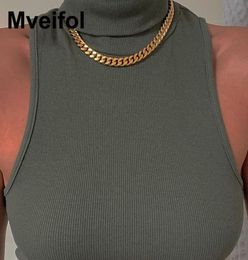 Necklace No Tarnish Stainless Steel for Women Men Fashion Curb Cuban Link Chain Choker Collier Punk Jewelry1993409