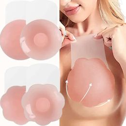 Breast Lift Up Pasties Sticky Nipple Covers Reusable Silicone Invisible Bra Stickers Breast Pasty Nipple Shield Pad Push Up Bras