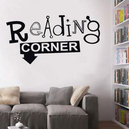 Wall Stickers Reading Corner Decal Library Decoration Selfadhesive Art Sticker School Calssroom Home Decor Murals Y4322357043