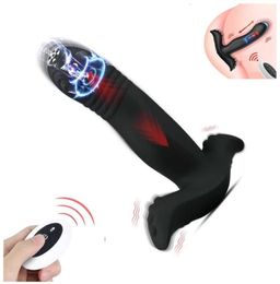 Sex Toy Massager Anal Toys 10 Speed Thrusting Prostate Massager with Remote Control Erotic Accessory Butt Plug Dildo Vibrator for 1442091