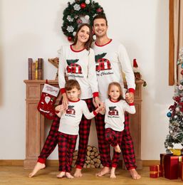 Family Matching Clothes Family Matching Outfits Merry Christmas Pyjamas baby plaid romper adult Pyjama party set Daddy Mommy And M8905528